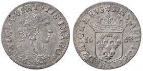 ZECCHE ITALIANE - FOSDINOVO - Maria Maddalena Centurioni Malaspina (1667-1669) - Luigino 1668 CNI 14/29; MIR 48/50 RR (AG g. 1,86)
qSPL/SPL