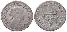 ZECCHE ITALIANE - FOSDINOVO - Maria Maddalena Centurioni Malaspina (1667-1669) - Luigino 1668 CNI 14/29; MIR 48/50 RR AG Porosità al R/
BB+