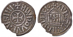 ZECCHE ITALIANE - MILANO - Ludovico II (855-875) - Denaro piano CNI 12/27; MIR 9 RR (AG g. 1,63)
BB+