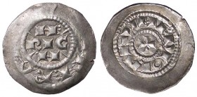 ZECCHE ITALIANE - MILANO - Monetazione comunale a nome di Enrico (1167-1250) - Denaro scodellato MIR 52 (AG g. 0,62)
SPL/SPL+