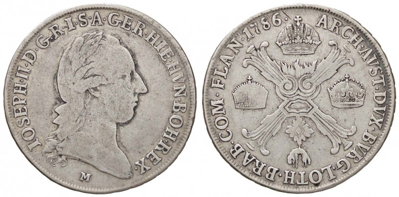ZECCHE ITALIANE - MILANO - Giuseppe II d'Asburgo-Lorena (1780-1790) - Mezzo scud...