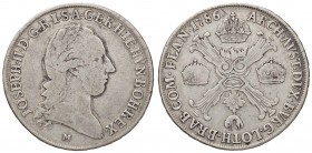 ZECCHE ITALIANE - MILANO - Giuseppe II d'Asburgo-Lorena (1780-1790) - Mezzo scudo 1786 CNI 40; Mont. 132 RR AG "Delle corone"
MB-BB