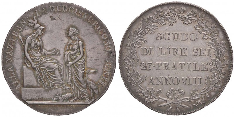 ZECCHE ITALIANE - MILANO - Repubblica Cisalpina (1800-1802) - Scudo da 6 Lire A....