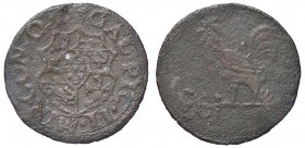 ZECCHE ITALIANE - MIRANDOLA - Galeotto II Pico (1533-1550) - Sesino CNI 11/14; MIR 498 NC (CU g. 0,96)Sul CNI è indicato come quattrino
MB