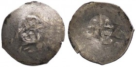 ZECCHE ITALIANE - MONCASTRO - Colonia genovese (1347-1566) - Aspro Lun. LR4 R (AG g. 0,71)
qBB