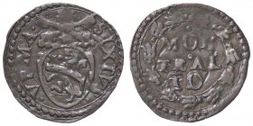 ZECCHE ITALIANE - MONTALTO - Sisto V (1585-1590) - Quattrino Munt. 139 var. 11 R (MI g. 0,6)
SPL