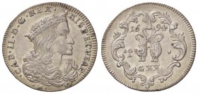 ZECCHE ITALIANE - NAPOLI - Carlo II, secondo periodo (1675-1700) - Tarì 1694 P.R. 21; MIR 300/3 AG
SPL/SPL+