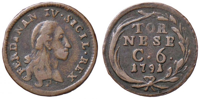 ZECCHE ITALIANE - NAPOLI - Ferdinando IV di Borbone (primo periodo, 1759-1799) -...