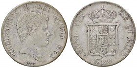 ZECCHE ITALIANE - NAPOLI - Ferdinando II di Borbone (1830-1859) - Piastra 1833 P.R. 57; Mont. 741/744 AG
BB/BB+