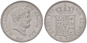ZECCHE ITALIANE - NAPOLI - Ferdinando II di Borbone (1830-1859) - Piastra 1856 P.R. 85; Mont. 804 e seg. AG
SPL/SPL+