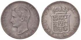 ZECCHE ITALIANE - NAPOLI - Francesco II di Borbone (1859-1860) - 20 Grana 1859 P.R. 3; Mont. 1261 AG
qSPL/SPL