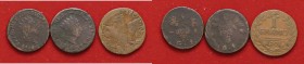 ZECCHE ITALIANE - PALERMO - Ferdinando III di Borbone (1759-1816) - Grano 1801-1914-1815 R CU Lotto di 3 monete
med. MB