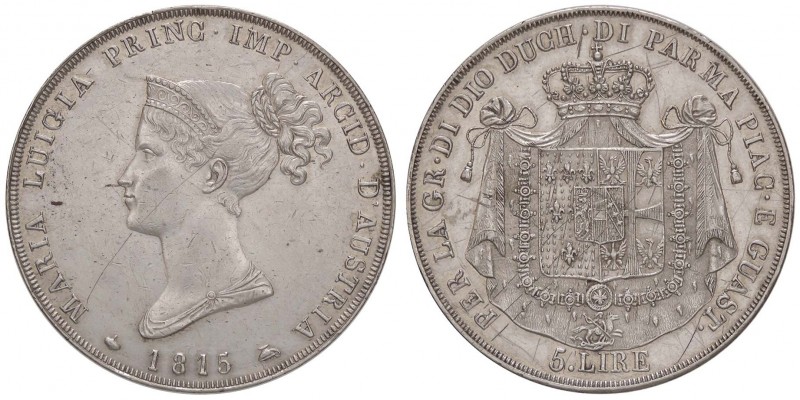 ZECCHE ITALIANE - PARMA - Maria Luigia (1815-1847) - 5 Lire 1815 Pag. 5; Mont. 1...
