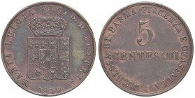 ZECCHE ITALIANE - PARMA - Maria Luigia (1815-1847) - 5 Centesimi 1830 Pag. 14; Mont. 124 CU Colpetto
SPL+
