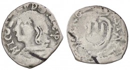 ZECCHE ITALIANE - PIOMBINO - Niccolò Ludovisi (1634-1665) - Quattrino CNI 34/70; MIR 370/3 (CU g. 0,65) Coniato in AG (?)
B