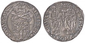 ZECCHE ITALIANE - ROMA - Sisto IV (1471-1484) - Grosso CNI 78; Munt. 19 R (AG g. 3,71)
qSPL