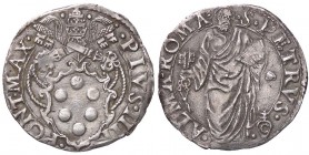 ZECCHE ITALIANE - ROMA - Pio IV (1559-1566) - Giulio CNI 207; Munt. 33 (AG g. 3,11)
BB-SPL