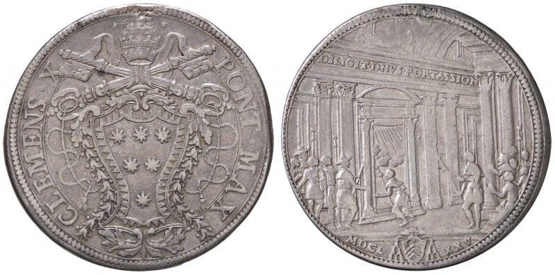 ZECCHE ITALIANE - ROMA - Clemente X (1670-1676) - Piastra 1675 CNI 22; Munt. 18 ...