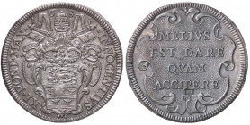 ZECCHE ITALIANE - ROMA - Innocenzo XI (1676-1689) - Testone CNI 84; Munt. 83 AG Contromarca al R/
BB-SPL