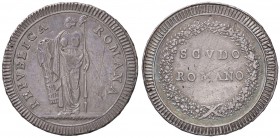 ZECCHE ITALIANE - ROMA - Repubblica Romana (1798-1799) - Scudo Pag. 1; Mont. 1 R (AG g. 26,2)
BB+