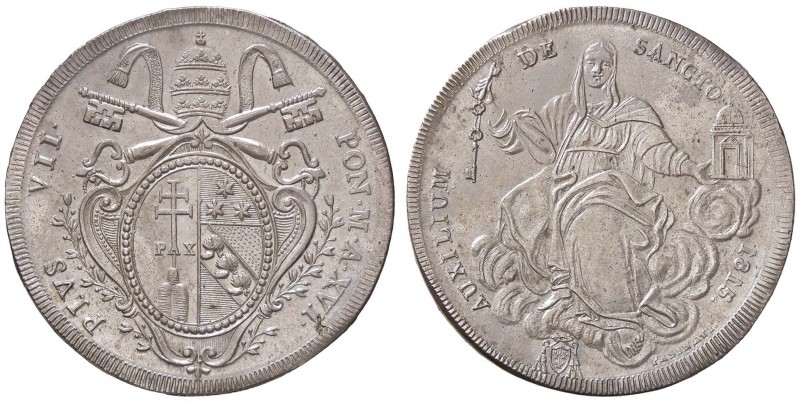 ZECCHE ITALIANE - ROMA - Pio VII (1800-1823) - Scudo 1815 A. XVI Pag. 106/a; Mon...