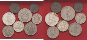 ZECCHE ITALIANE - ROMA - Pio XI (1922-1939) - Serie 1930 - 8 monete Mont. 647 AG, NI e CU
qFDC