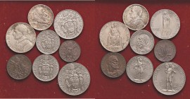 ZECCHE ITALIANE - ROMA - Pio XI (1922-1939) - Serie 1931 - 8 monete Mont. 648 AG, NI e CU
qFDC÷FDC