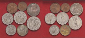 ZECCHE ITALIANE - ROMA - Pio XI (1922-1939) - Serie 1936 - 8 monete Mont. 653 AG, NI e CU
FDC
