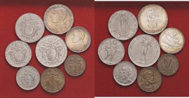 ZECCHE ITALIANE - ROMA - Pio XII (1939-1958) - Serie 1940 - 8 monete Mont. 656 R AG, NI-AC e BA
FDC