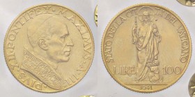 ZECCHE ITALIANE - ROMA - Pio XII (1939-1958) - 100 Lire 1941 Pag. 707; Mont. 510 RR AU Sigillata Francesco Cavaliere
qFDC