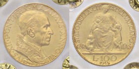 ZECCHE ITALIANE - ROMA - Pio XII (1939-1958) - 100 Lire 1945 Pag. 711; Mont. 514 RR AU Sigillata Francesco Cavaliere
FDC