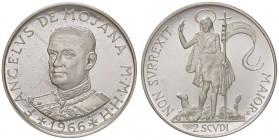 ZECCHE ITALIANE - S.M.O.M. - Fra Angelo de Mojana di Cologna (1962-1988) - 2 Scudi 1966 AG
FS