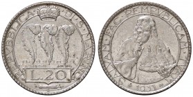 ZECCHE ITALIANE - SAN MARINO - Vecchia monetazione - 20 Lire 1933 Pag. 344; Mont. 22 AG Segnetti
SPL+