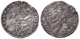 ZECCHE ITALIANE - VENEZIA - Leonardo Loredan (1501-1521) - 4 Soldi Pao. 8 RR (AG g. 1,16)San Marco seduto a s. Tracce di piegatura
meglio di MB