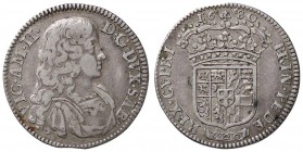 SAVOIA - Vittorio Amedeo II (secondo periodo, 1680-1730) - Lira 1680 MIR 862a RRR AG
qBB/BB