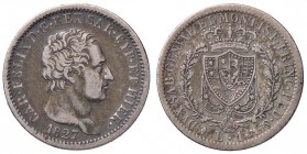 SAVOIA - Carlo Felice (1821-1831) - Lira 1827 T Pag. 102; Mont. 95 AG
MB-BB
