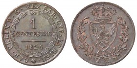 SAVOIA - Carlo Felice (1821-1831) - Centesimo 1826 T (L) Pag. 132; Mont. 138 CU
SPL-FDC
