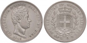 SAVOIA - Carlo Alberto (1831-1849) - 2 Lire 1846 T Pag. 285; Mont. 160 RR AG
qBB/BB