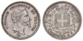 SAVOIA - Vittorio Emanuele II Re eletto (1859-1861) - 50 Centesimi 1860 F Pag. 443; Mont. 120 AG Lieve mancanza al bordo al D/ a ore 10
SPL/qFDC