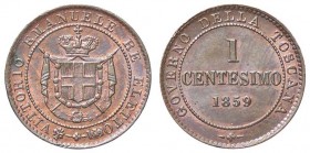 SAVOIA - Vittorio Emanuele II Re eletto (1859-1861) - Centesimo 1859 BI Pag. 447; Mont. 125 CU
qFDC