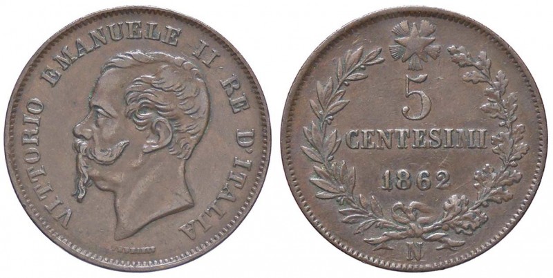 SAVOIA - Vittorio Emanuele II Re d'Italia (1861-1878) - 5 Centesimi 1862 N Pag. ...