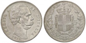 SAVOIA - Umberto I (1878-1900) - 5 Lire 1879 Pag. 590; Mont. 33 AG
BB