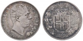 SAVOIA - Umberto I (1878-1900) - 2 Lire 1885 Pag. 595; Mont. 40 R AG
SPL