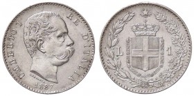 SAVOIA - Umberto I (1878-1900) - Lira 1887 Pag. 604; Mont. 49 AG Colpetto
qSPL/SPL+