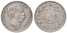 SAVOIA - Umberto I (1878-1900) - Lira 1899 Pag. 606; Mont. 52 AG
BB/BB+