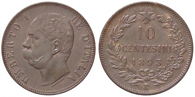 SAVOIA - Umberto I (1878-1900) - 10 Centesimi 1893 R Pag. 613; Mont. 62 NC CU
S...