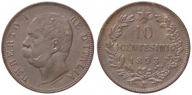 SAVOIA - Umberto I (1878-1900) - 10 Centesimi 1893 R Pag. 613; Mont. 62 NC CU
SPL-FDC