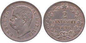 SAVOIA - Umberto I (1878-1900) - 2 Centesimi 1896 Pag. 621; Mont. 69 RR CU
qFDC
