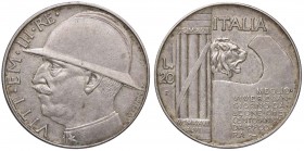 SAVOIA - Vittorio Emanuele III (1900-1943) - 20 Lire 1928 Elmetto Pag. 680; Mont. 76 NC AG
BB-SPL