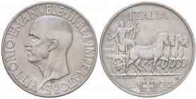 SAVOIA - Vittorio Emanuele III (1900-1943) - 20 Lire 1936 XIV Impero Pag. 681; Mont. 78 R AG
SPL/SPL+